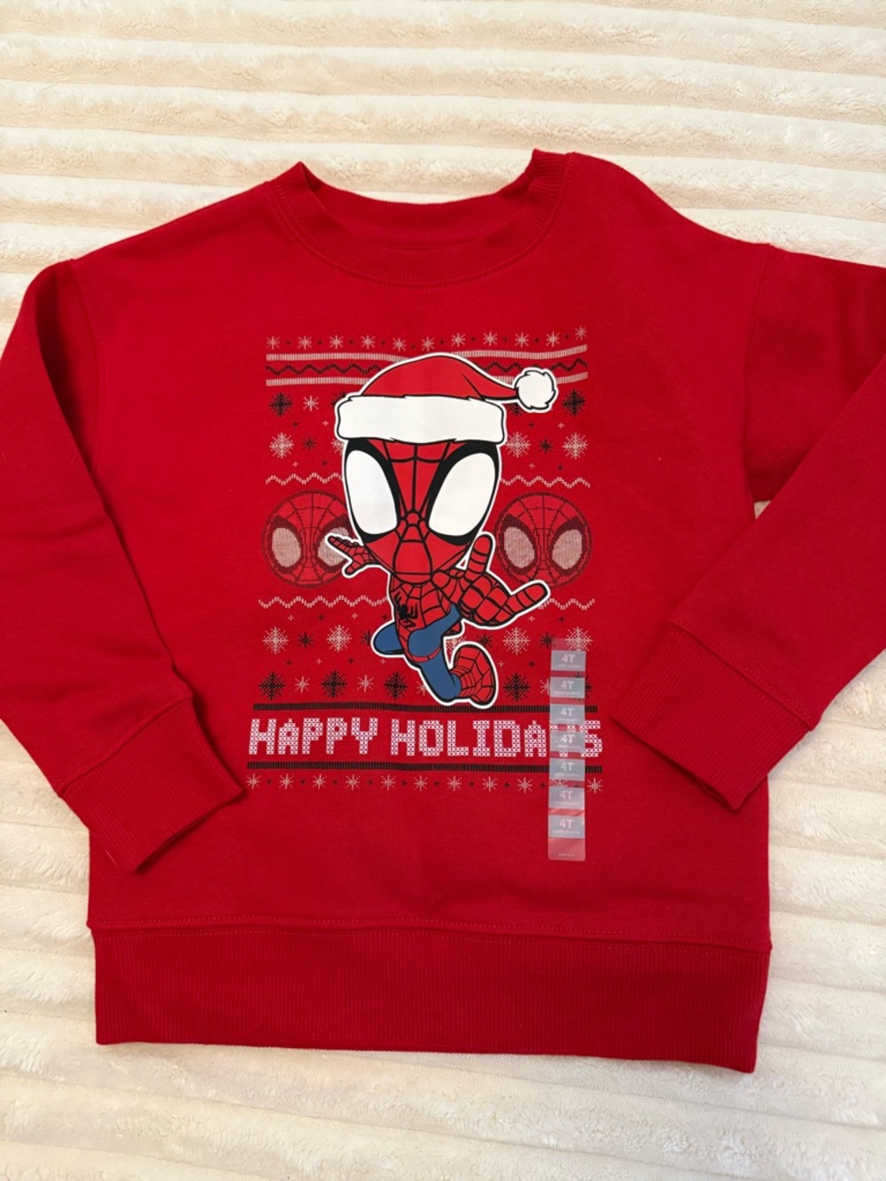 Spider-Man Red Holiday Sweatshirt - Kids